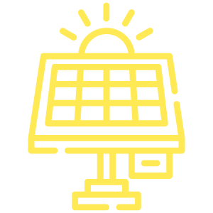 Icono de panel solar amarillo